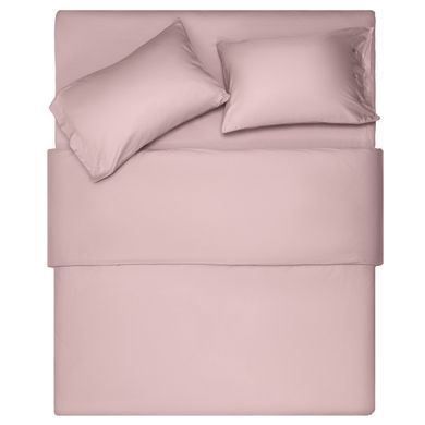 Комплект постельного белья 1.5сп Ardesto Mix&Match пододеяльник 160х220см простынь 180х240см наволочки (2) 50х70см 100% хлопок сатин розовый светлый (ART1622SP)