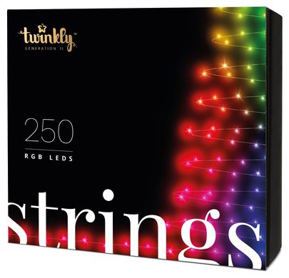 Светодиодная гирлянда Smart LED Twinkly Strings RGB 250 (TWS250STP-BEU)