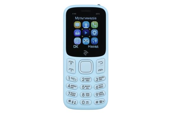 Мобильный телефон 2E E180 2019 DUAL SIM City Blue (680576170040)