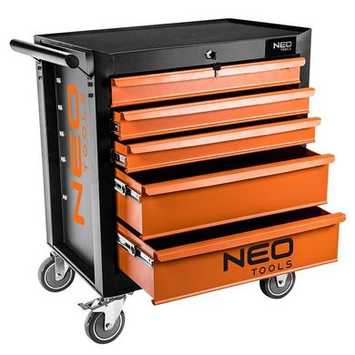 Шафа-візок інструментальний NEO, 5 висувних ящиків, 680?460?825мм, колеса 5", до 280 кг (84-224)