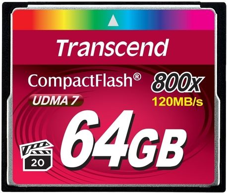 Карта памяти Transcend 64GB CF 800X (TS64GCF800)