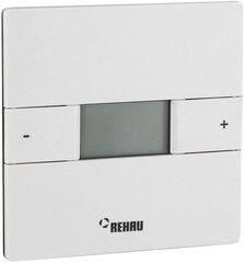 Терморегулятор Rehau Nea HСТ, электронный, программируемый, проводной, 230V, +5+30, 88х88 мм, белый (338230001)