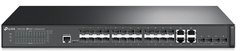 Коммутатор TP-LINK T2600G-28SQ 24xGE SFP, 4xGE/SFP, 4x10GE SFP,1xconsole microUSB, L2 (T2600G-28SQ)