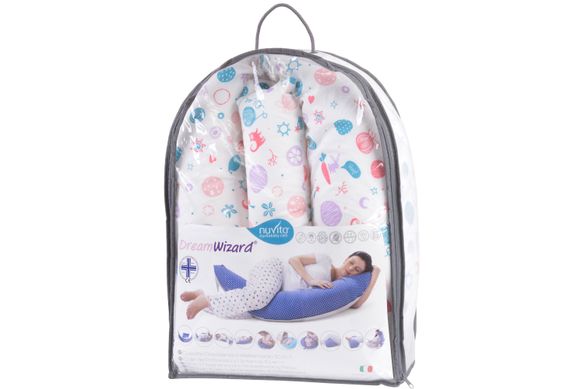 Подушка для вагітних 10 в 1 DreamWizard (біла), Nuvita (NV7100WHITE)