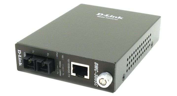 Медіаконвертер D-Link DMC-300SC 1x100BaseTX-100BaseFX, MM 2km, SC (DMC-300SC)