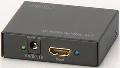 Видеосплиттер DIGITUS HDMI (INx1 - OUTx2), 4K, black (DS-46304)