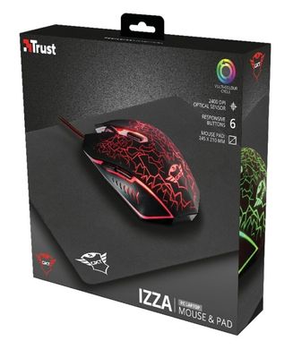 Мышь + коврик TRUST GXT 783 Izza Gaming Mouse (22736_TRUST)