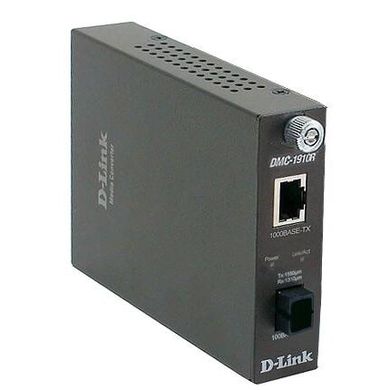 Медіаконвертер D-Link DMC-1910R 1xGE-1GBaseLX WDM (Tx1310, Rx1550), SM 15km, SC (DMC-1910R)