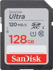 Карта памяти SanDisk 128GB SDXC C10 UHS-I R120MB/s Ultra (SDSDUN4-128G-GN6IN)