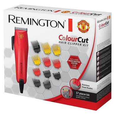 Машинка для стрижки Remington Colour Cut Manchester United, от сети насадок-11 (HC5038)