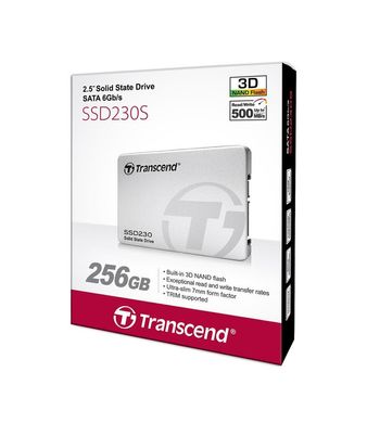 SSD накопитель 2.5" Transcend 230 256GB SATA TLC (TS256GSSD230S)