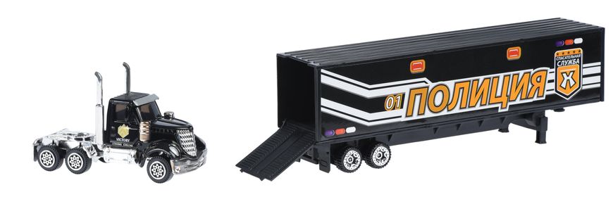 Набір машинок Same Toy Diecast Вантажівка з поліцейськими SQ80958-3Ut (SQ80958-3Ut)