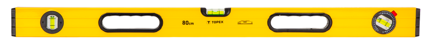 Уровень TOPEX алюминиевый, тип 600, 80 см, 3 глазка (29C603)