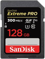 Карта памяти SanDisk SD 128GB C10 UHS-II U3 V90 R300/W260MB/s Extreme Pro (SDSDXDK-128G-GN4IN)