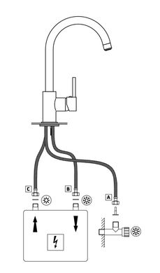 Змішувач для кухні Deante Low pressure довжина виливу — 183 мм поворотний 1 важіль 3-е підкл. хром (BEZ_062H)