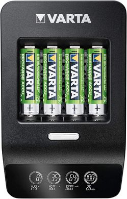 Зарядное устройство VARTA LCD Ultra Fast Plus Charger + 4xAA 2100 mAh (57685101441)