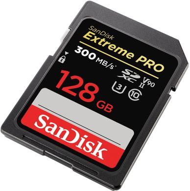 Картка пам'яті SanDisk SD 128 GB C10 UHS-II U3 V90 R300/W260MB/s Extreme Pro (SDSDXDK-128G-GN4IN)