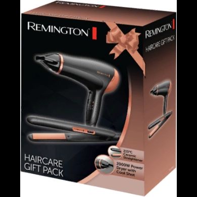 Фен + випрямляч Remington набір Haircare Gift Set 2000 Вт режимів-3 фен D3010 і щипці для волосся S1450
