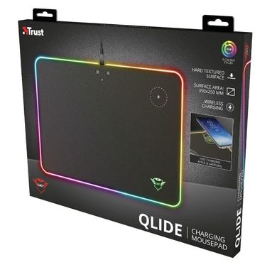 Килимок для миші Trust GXT 750 Qlide RGB Gaming Mouse Pad with wireless charging (23184_TRUST)