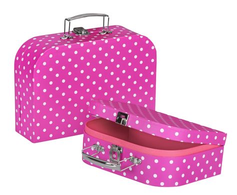 Набір ігрових валіз Рожеві в горошок, Goki (60106G)