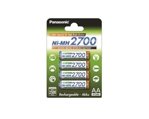 Акумулятор Panasonic High Capacity AA 2700 mAh 4BP NI-MH (BK-3HGAE/4BE)