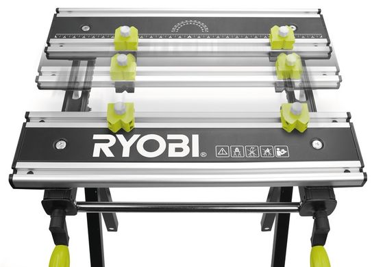 Верстак складний Ryobi RWB03, 600х570х760, 12,5 кг, 100 кг макс.вага, регулювання висоти (5133001780)