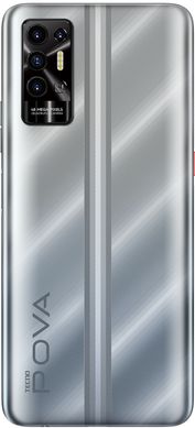 Мобильный телефон TECNO POVA-2 (LE7n) 4/64Gb NFC Dual SIM Polar Silver (4895180768453)