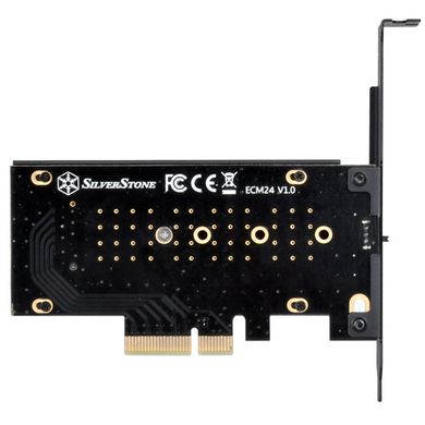 Плата-адаптер PCIe x4 для SSD m.2 NVMe 2230, 2242, 2260, 2280 Heatsink (SST-ECM24)