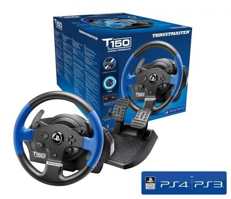 Кермо і педалі для PC/PS4 Thrustmaster T150 Force Feedback Official Sony licensed (4160628)