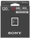 Картка пам'яті XQD Sony 120 GB G Series R440MB/s W400MB/s (QDG120F)