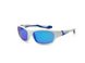 Детские солнцезащитные очки Koolsun бело-голубые серии Sport (Размер: 6+) (KS-SPWHSH006)