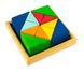 Конструктор nic деревянный Разноцветный треугольник NIC523345