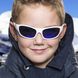 Детские солнцезащитные очки Koolsun бело-голубые серии Sport (Размер: 6+) (KS-SPWHSH006)
