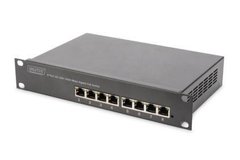 Комутатор DIGITUS Gigabit Ethernet 8x10/100/1000Mbps RJ45 POE, 10" (DN-95317)