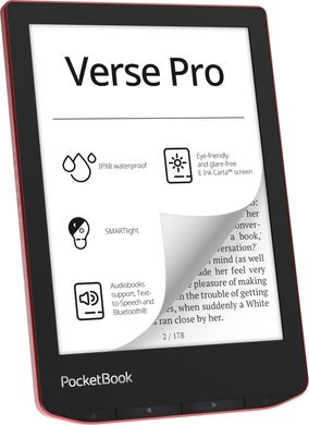 Электронная книга PocketBook 634 Verse Pro Passion Red (PB634-3-CIS)