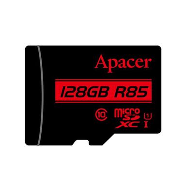 Карта памяти Apacer 128GB microSDHC C10 UHS-I R85MB/s + SD (AP128GMCSX10U5-R)