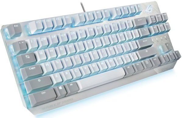 Клавиатура ASUS ROG Strix Scope NX TKL Moonlight White RD LED 84key USB Eng раскладка (90MP02B6-BKUA00)