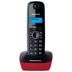 Радиотелефон DECT Panasonic KX-TG1611UAR Black Red (KX-TG1611UAR)