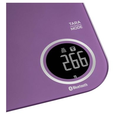 Ваги Sencor кухонні 5 кг під'єднання до смартфона AAAx2 пластик фіолетовий (SKS7073VT)