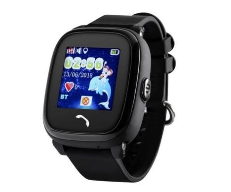 Детские телефон-часы с GPS трекером GOGPS ME K25 Черные (K25BK)