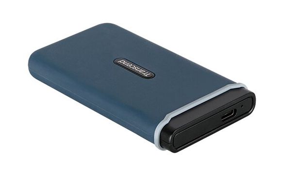 Портативний SSD USB 3.1 Gen 2 Type-C Transcend ESD350C 480GB Navy Blue (TS480GESD350C)