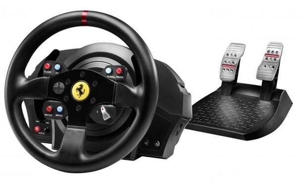 Кермо і педалі для PC/PS4/PS3 Thrustmaster T300 Ferrari GTE Wheel (4160609)