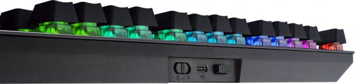 Клавиатура ASUS ROG Strix Scope RGB 84key RX Red TKL Wireless Deluxe USB/WL/BT RU Black (90MP02J0-BKRA00)